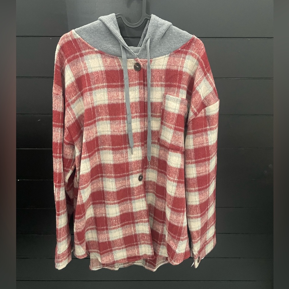Hooded flannel